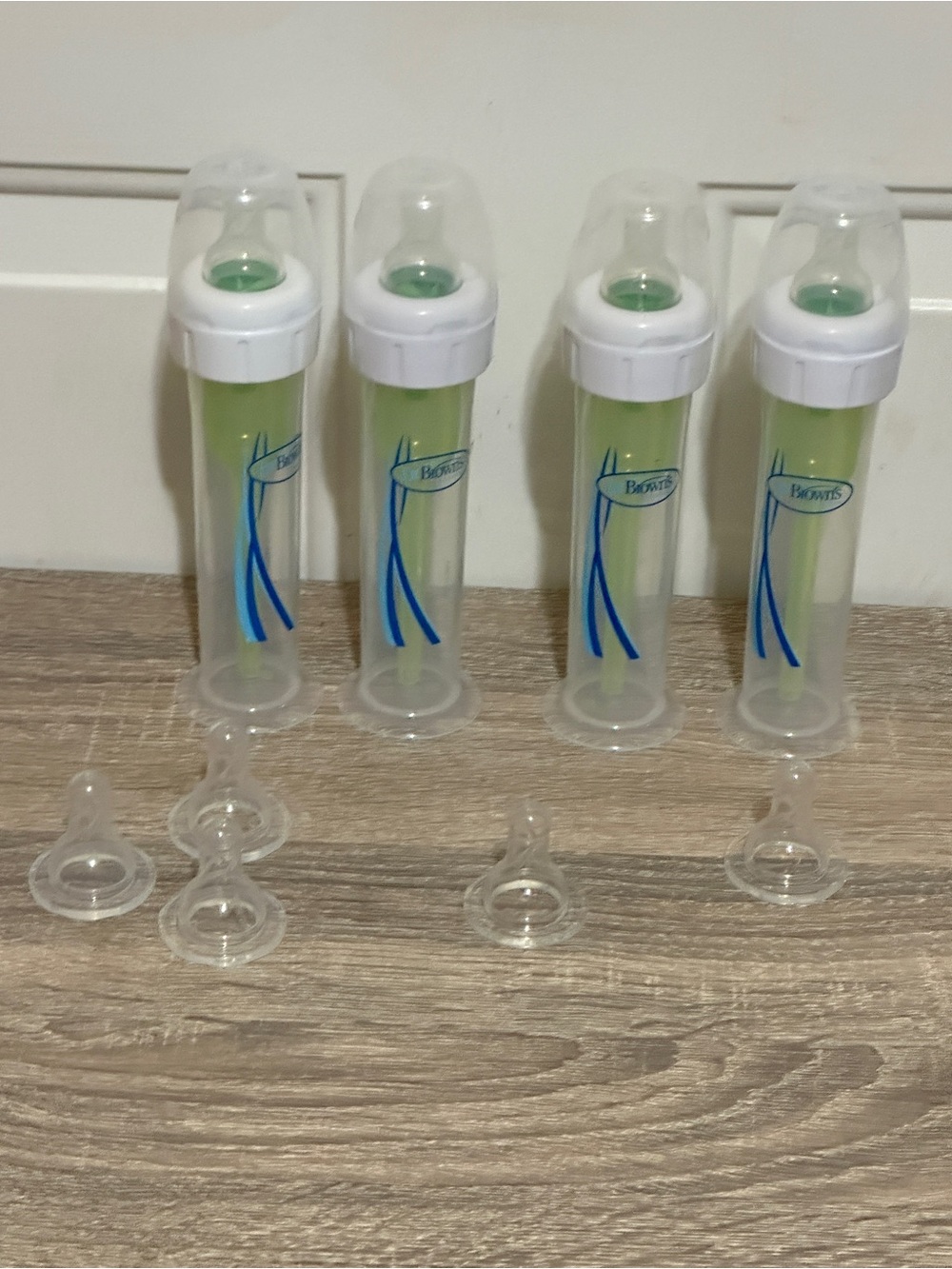 Dr. Brown's Accufeed Baby Bottle System w/ Nipple, 60cc, Set Of 4 W/ Xtra Nipple